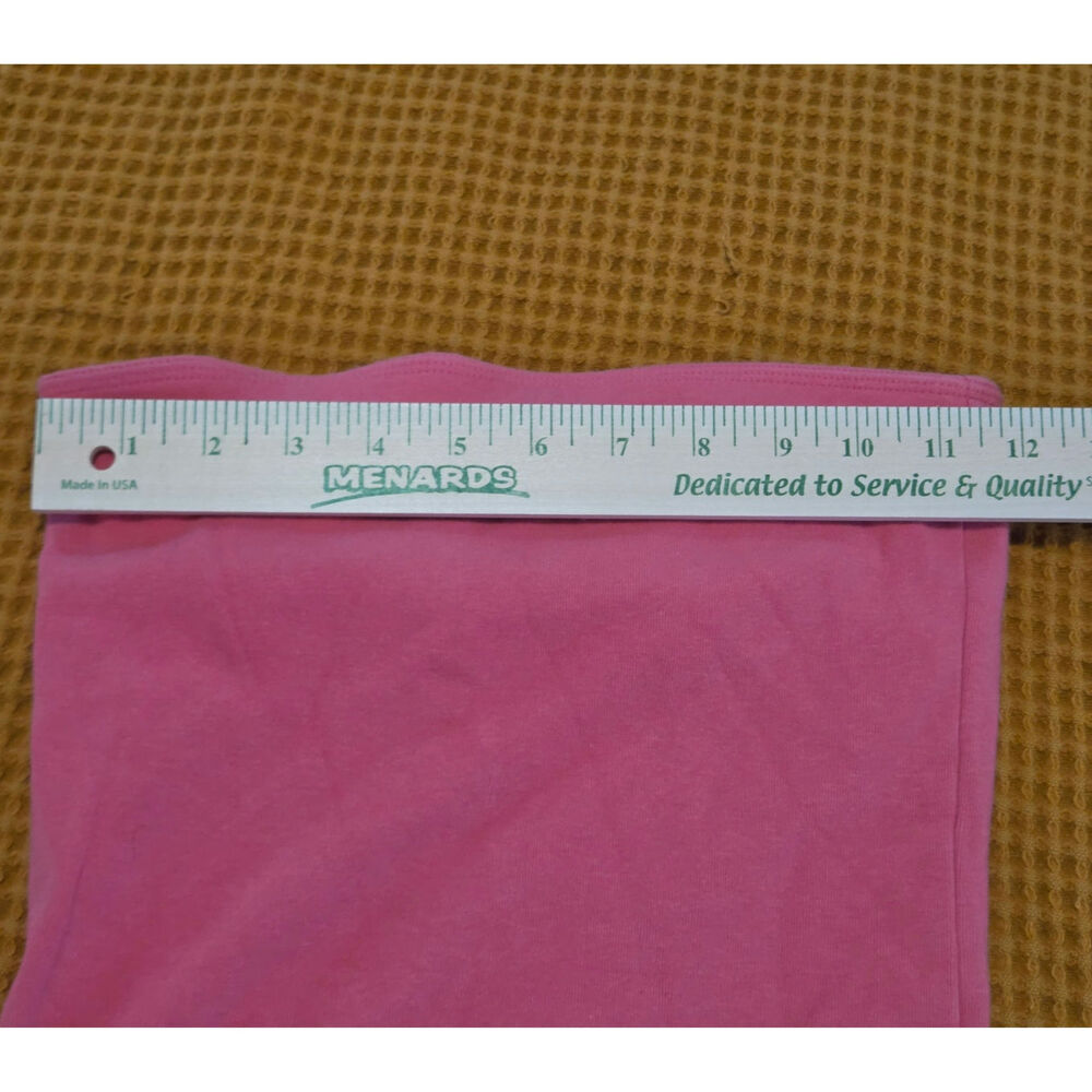 American Eagle Vintage 2000s Pink Tube Top Embroidered Logo Y2K Preppy GUC S - Picture 4 of 6